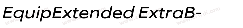 EquipExtended ExtraB字体转换